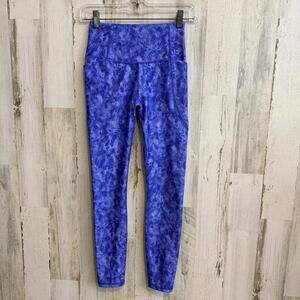 Freely Womne's XS High Rise Blue Patterned Active Leggings
